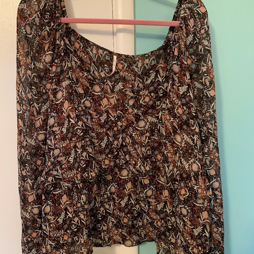 Free People Uptown Bell Sleeve Blouse (L)